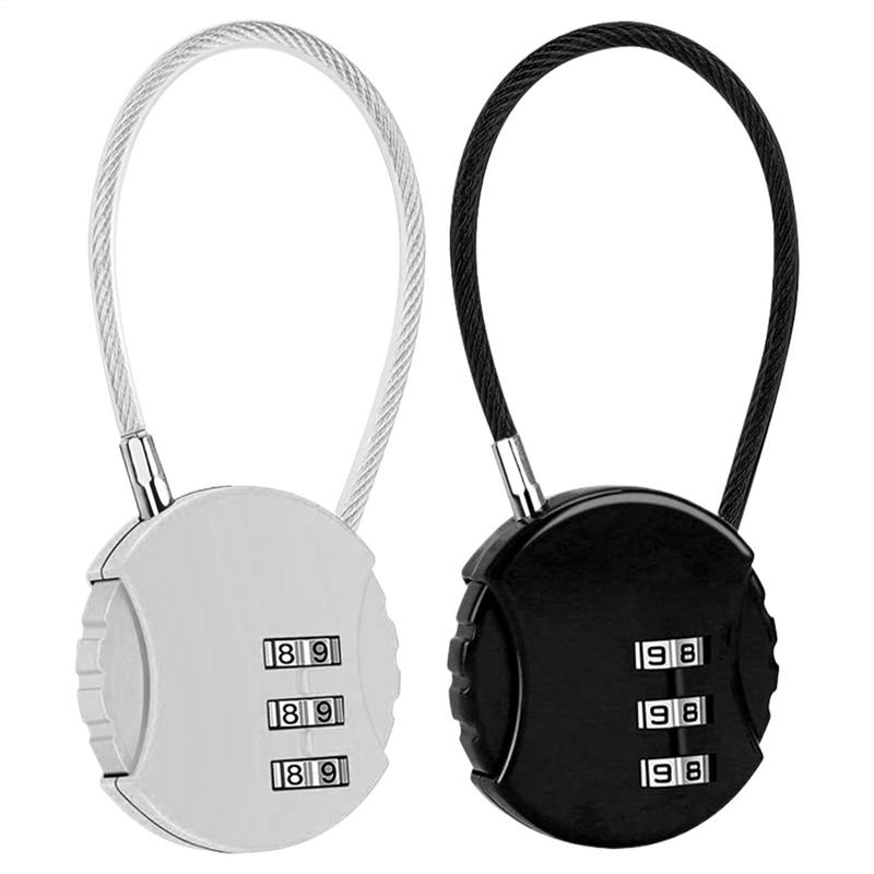 Backpack Lock Combo - Ronde vorm bagage comboslot 3-cijferige combinatie