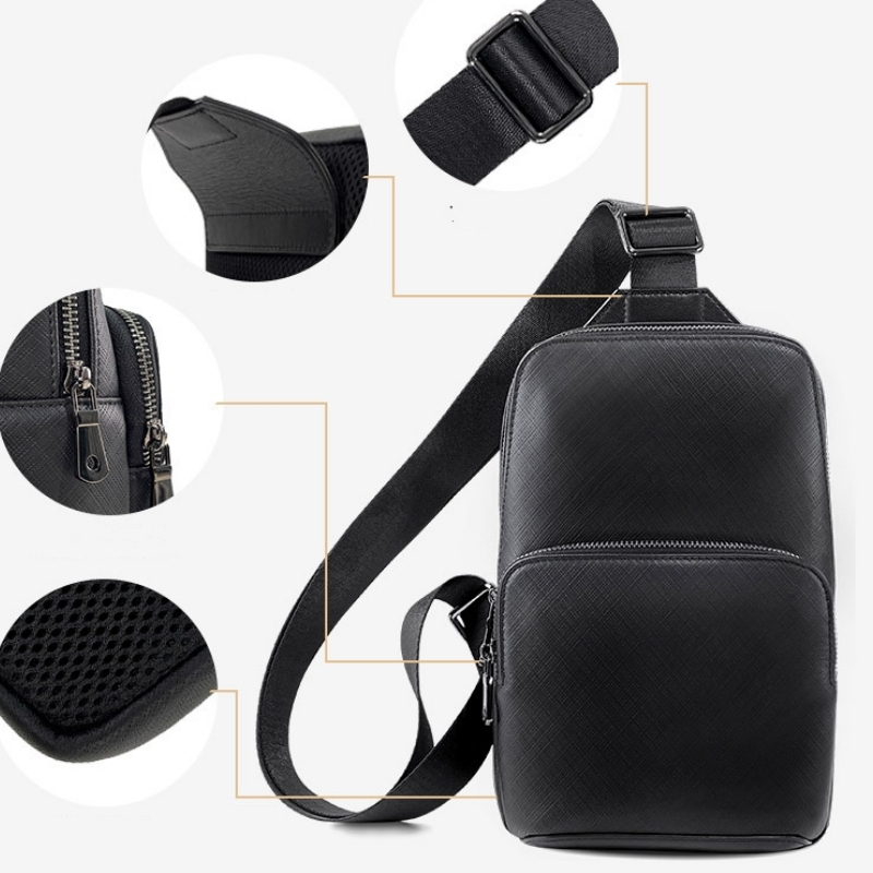 Mode Design Zwarte Heren Sling - Sling Backpack Shoulder recensie en prijs