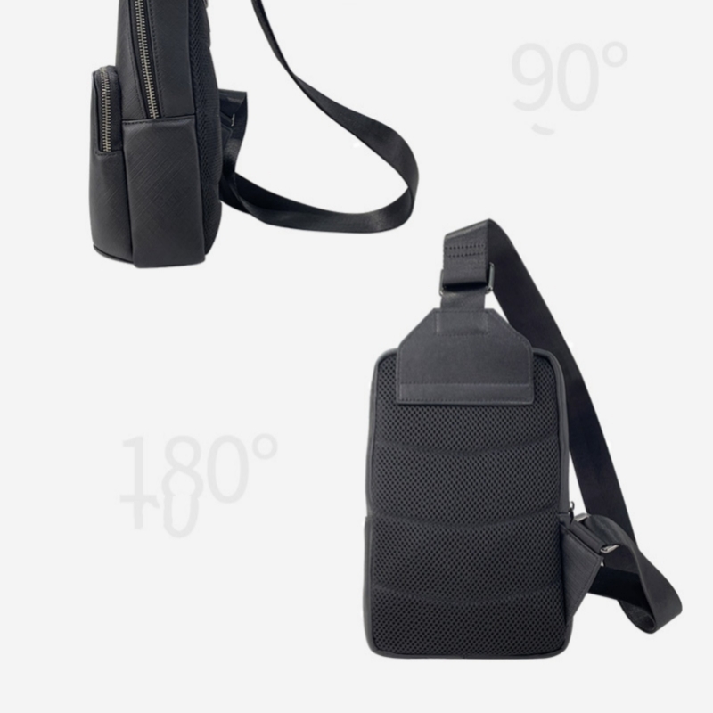 Mode Design Zwarte Heren Sling - Sling Backpack Shoulder recensie en prijs