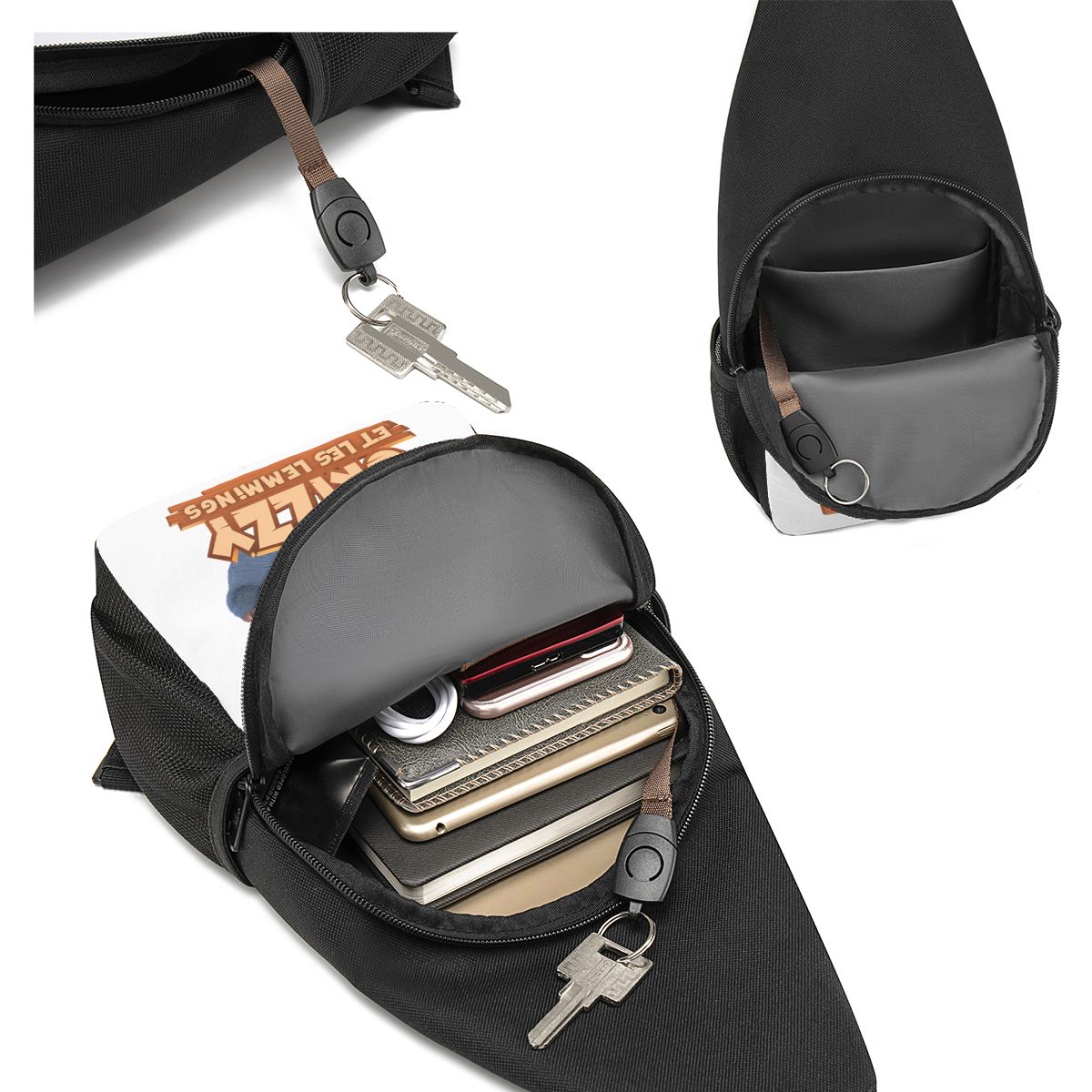 Happy Grizzy And The Lemmings  - Sling Backpack Shoulder recensie en prijs